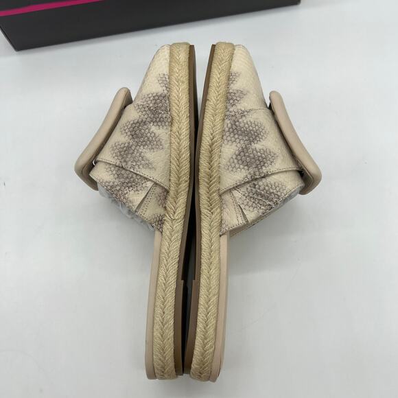 Vince Camuto Shoes Size 7.5 Buckle Espadrille Mules Jinannie Zulu Snake - Picture 8 of 12